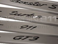 Side Sills Trims with Carbon text. Porsche 996 / 986